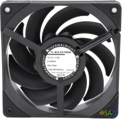 Вентилятор для корпуса Thermalright TL-B12 Extrem 120х120x25.6 черный 4-pin 40.5дБ (TL-B12-EXTREM) Ret