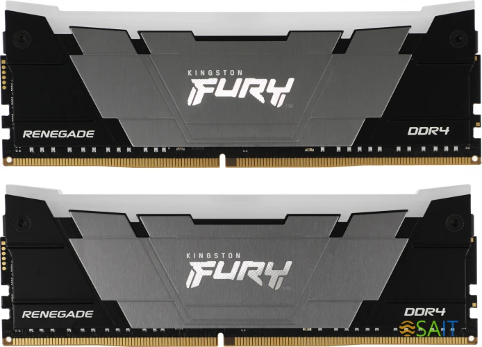 Память DDR4 2x8GB 4600МГц Kingston KF446C19RB2AK2/16 Fury Renegade RGB RTL Gaming PC4-36800 CL19 DIMM 288-pin 1.5В kit single rank с радиатором Ret