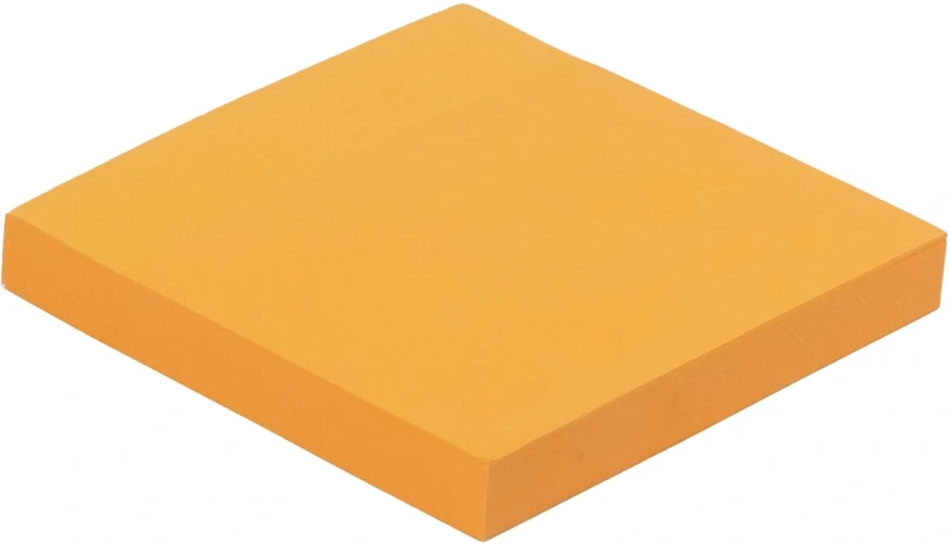 Блок самоклеящийся бумажный Silwerhof Daily 76x76мм 100лист. 75г/м2 неон оранжевый