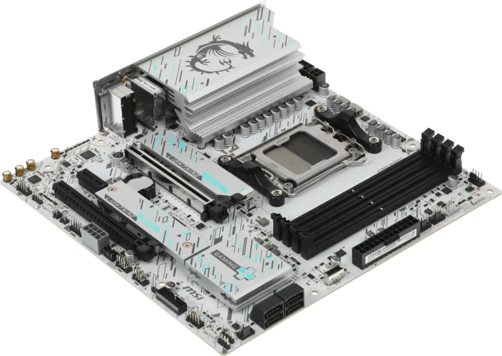 Материнская плата MSI B850M GAMING PLUS WIFI SocketAM5 AMD B850 4xDDR5 mATX AC`97 8ch(7.1) 5Gigabit RAID+HDMI+DP