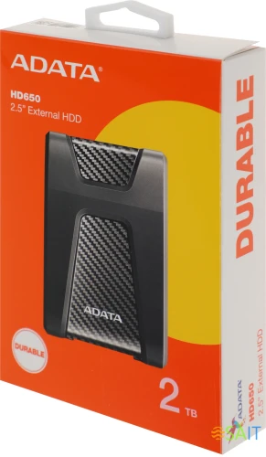 Жесткий диск A-Data USB 3.0 2Tb AHD650-2TU31-CBK HD650 DashDrive Durable 2.5" черный