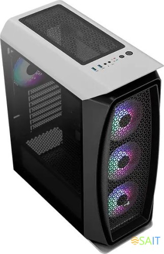 Корпус Aerocool Aero One Frost-G-WT-v1 белый без БП ATX 4x120mm 2x140mm 2xUSB3.0 audio bott PSU