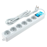 Фильтр-удлинитель Power Cube PRO, 5,0 м, LC контур, 16А/3,5кВт Power Cube SPL(5+1)-16B-P-5M