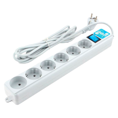 Фильтр-удлинитель Power Cube PRO, 5,0 м, LC контур, 16А/3,5кВт Power Cube SPL(5+1)-16B-P-5M