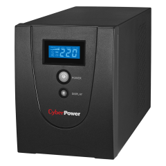ИБП CyberPower VALUE 2200EI, Line-Interactive, 2200VA/1320W, USB&amp;Serial, RJ11/RJ45, 6 IEC-320 С13 розеток, Black, 0.16х0.21х0.35м., 14.7кг. CyberPower VALUE2200EILCD