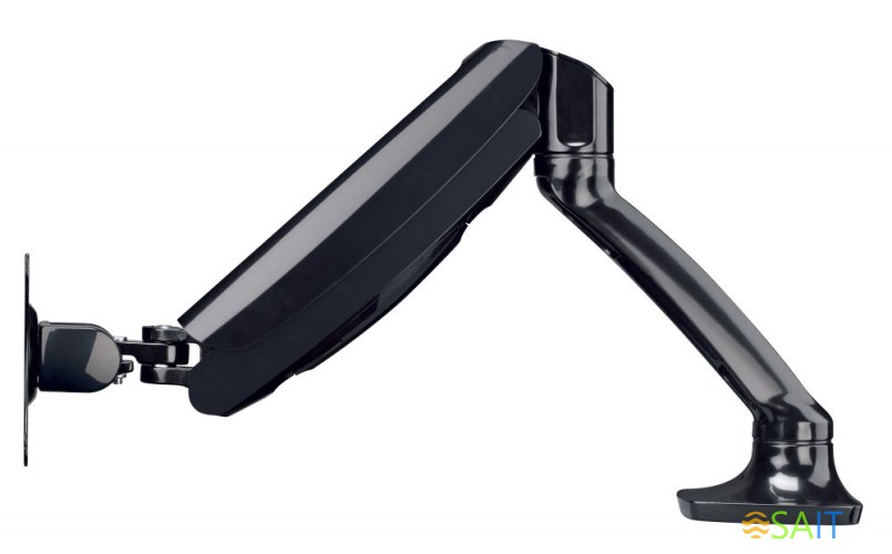 Кронштейн для мониторов ЖК Hama Fullmotion черный-26" макс.5кг крепление к столешнице поворот и наклон