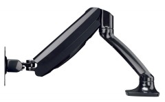 Кронштейн для мониторов ЖК Hama Fullmotion черный-26" макс.5кг крепление к столешнице поворот и наклон