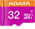 Флеш карта microSDHC 32GB A-Data AUSDH32GUICL10-RA1 + adapter