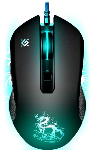 Мышь Defender Sky Dragon GM-090L черный оптическая 3200dpi USB для ноутбука 6but (52090)