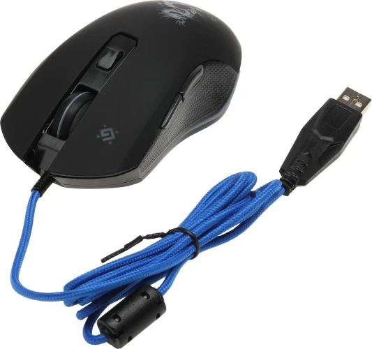 Мышь Defender Sky Dragon GM-090L черный оптическая 3200dpi USB для ноутбука 6but (52090)