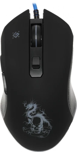 Мышь Defender Sky Dragon GM-090L черный оптическая 3200dpi USB для ноутбука 6but (52090)