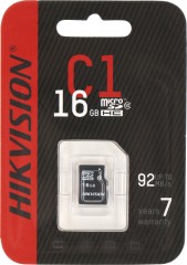 Флеш карта microSDHC 16GB Hikvision HS-TF-C1(STD)/16G/ZAZ01X00/OD w/o adapter