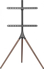 Подставка для телевизора Cactus CS-ST1246BKWN черный/орех 45"-65" макс.32кг напольный