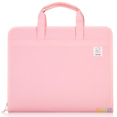 Папка-портфель Deli 72561PINK 13 отдел. A4 терилен розовый