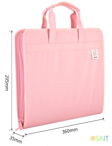 Папка-портфель Deli 72561PINK 13 отдел. A4 терилен розовый