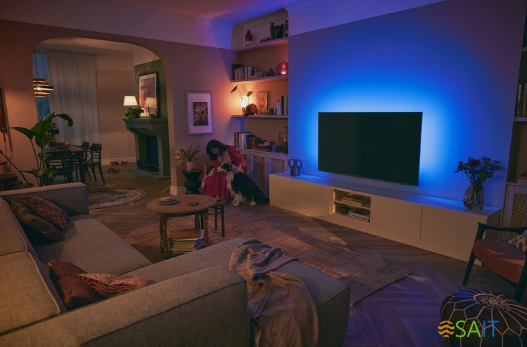 Телевизор LED Philips 65" 65PUS8519/60 Series 8 серый антрацит 4K Ultra HD 60Hz DVB-T DVB-T2 DVB-C DVB-S DVB-S2 USB WiFi Smart TV