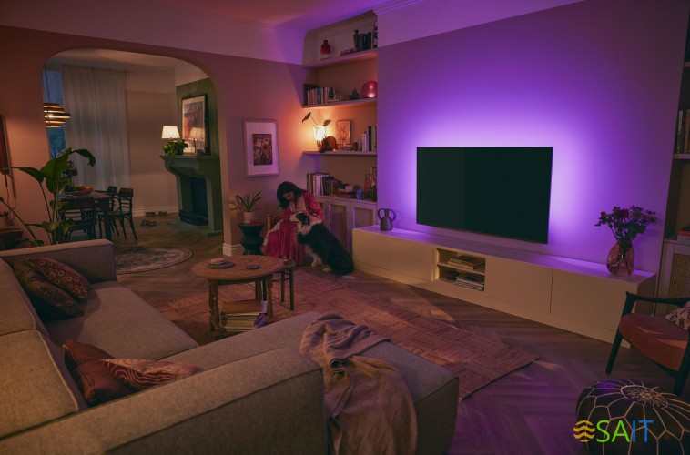 Телевизор LED Philips 65" 65PUS8519/60 Series 8 серый антрацит 4K Ultra HD 60Hz DVB-T DVB-T2 DVB-C DVB-S DVB-S2 USB WiFi Smart TV