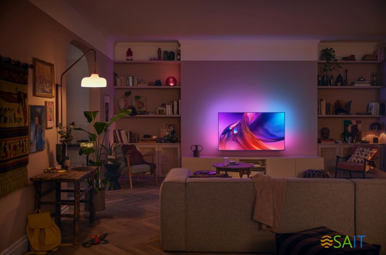 Телевизор LED Philips 65" 65PUS8519/60 Series 8 серый антрацит 4K Ultra HD 60Hz DVB-T DVB-T2 DVB-C DVB-S DVB-S2 USB WiFi Smart TV