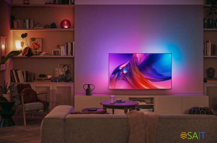 Телевизор LED Philips 65" 65PUS8519/60 Series 8 серый антрацит 4K Ultra HD 60Hz DVB-T DVB-T2 DVB-C DVB-S DVB-S2 USB WiFi Smart TV