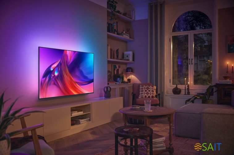 Телевизор LED Philips 65" 65PUS8519/60 Series 8 серый антрацит 4K Ultra HD 60Hz DVB-T DVB-T2 DVB-C DVB-S DVB-S2 USB WiFi Smart TV