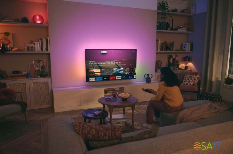 Телевизор LED Philips 65" 65PUS8519/60 Series 8 серый антрацит 4K Ultra HD 60Hz DVB-T DVB-T2 DVB-C DVB-S DVB-S2 USB WiFi Smart TV