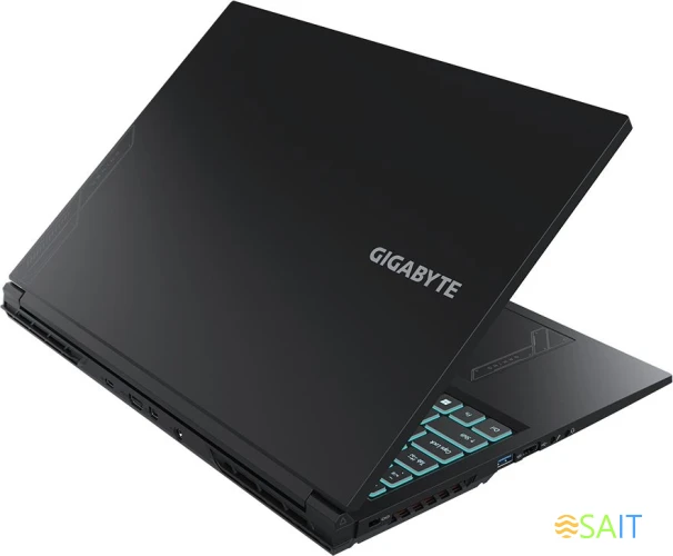 Ноутбук Gigabyte G6 Core i7 12650H 16Gb SSD512Gb NVIDIA GeForce RTX4060 8Gb 16" IPS FHD+ (1920x1200) Free DOS black WiFi BT Cam (KF-G3KZ853SD)