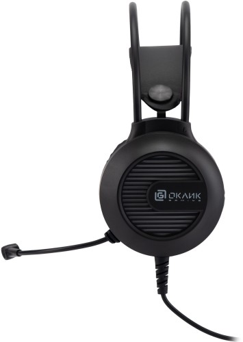 Наушники с микрофоном Оклик HS-L300G черный 2.2м мониторные оголовье (1796949)