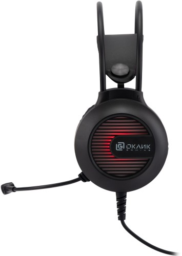 Наушники с микрофоном Оклик HS-L300G черный 2.2м мониторные оголовье (1796949)