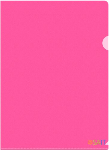 Папка-уголок Бюрократ Double Neon DNECPINK A4 пластик 0.18мм розовый