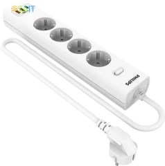Сетевой фильтр Philips CHP8246WA/51 2м (4 розетки) белый (коробка)