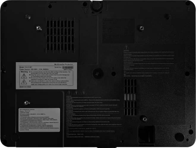 Проектор Cactus CS-S1.B 3LCD 3400Lm ANSI (1024x768) 15000:1 ресурс лампы:10000часов 1xHDMI 3.06кг