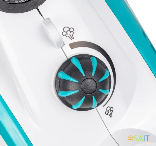 Пароочиститель напольный Kitfort КТ-914 1500Вт белый/голубой