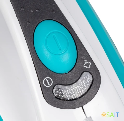 Пароочиститель напольный Kitfort КТ-914 1500Вт белый/голубой