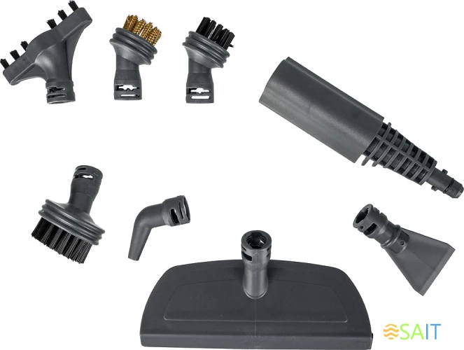 Пароочиститель напольный Kitfort КТ-914 1500Вт белый/голубой