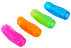 Колпачок-манжета для чернографитных карандашей Deli EU75002 Neon силикон ассорти (упак.:4шт)