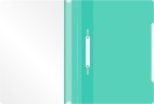 Папка-скоросшиватель Бюрократ Pastel -PSLAST/GRN A4 прозрач.верх.лист пластик мятный 0.14/0.18