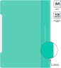 Папка-скоросшиватель Бюрократ Pastel -PSLAST/GRN A4 прозрач.верх.лист пластик мятный 0.14/0.18