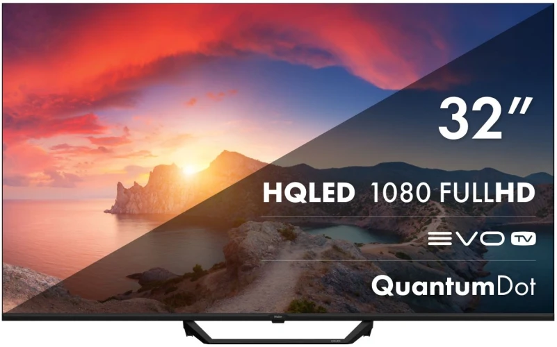 Телевизор QLED Haier 32" Smart TV S2 Pro Frameless черный FULL HD 60Hz DVB-T DVB-T2 DVB-C DVB-S DVB-S2 USB WiFi Smart TV (RUS)