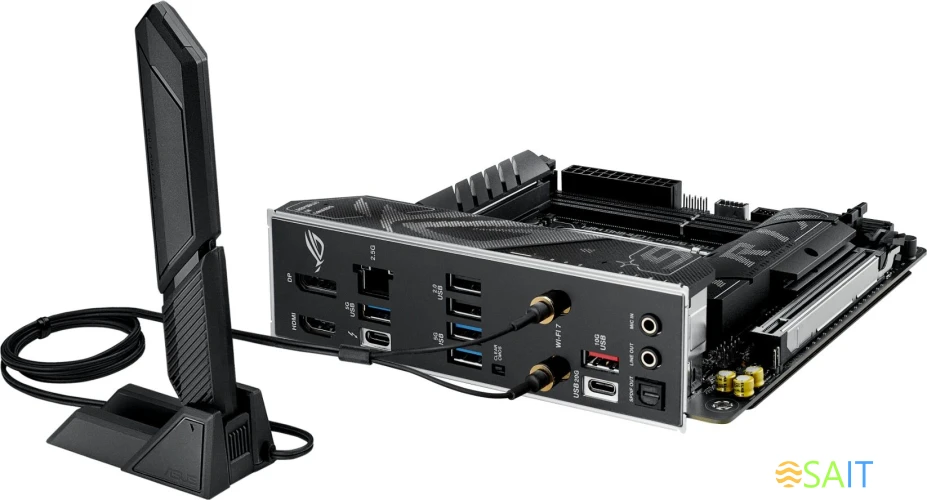 Материнская плата Asus ROG STRIX B860-I GAMING WIFI Soc-1851 Intel B860 2xDDR5 mini-ITX AC`97 8ch(7.1) 2.5Gg RAID+HDMI+DP