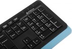 Клавиатура + мышь A4Tech Fstyler FG1035 клав:черный/синий мышь:черный/синий USB беспроводная Multimedia (FG1035 NAVY BLUE)