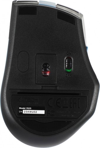 Клавиатура + мышь A4Tech Fstyler FG1035 клав:черный/синий мышь:черный/синий USB беспроводная Multimedia (FG1035 NAVY BLUE)