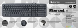 Клавиатура Defender Element HB-520 черный USB