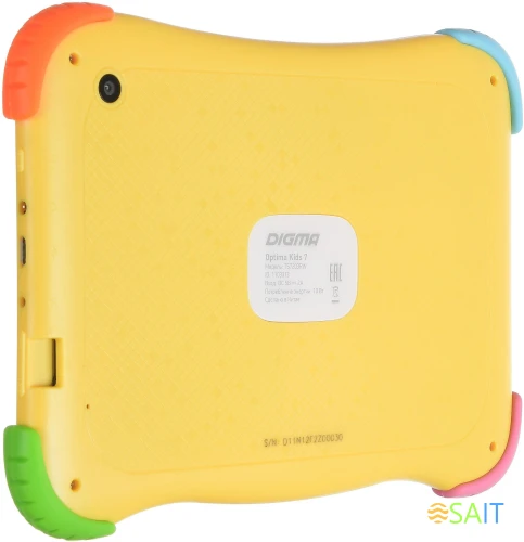 Планшет Digma Optima Kids 7 RK3126C (1.2) 4C RAM1Gb ROM16Gb 7" IPS 1024x600 Android 8.1 разноцветный 2Mpix 0.3Mpix BT WiFi microSD 128Gb 2500mAh