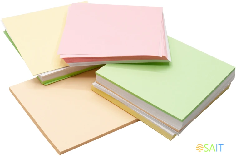 Блок для записей бумажный Silwerhof Daily Стандарт 90x90x90мм 80г/м2 ассорти 5цв.в упак.