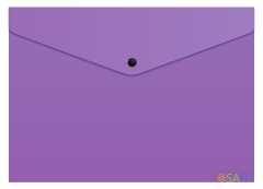 Конверт на кнопке Бюрократ -PK803TVIO A4 гориз. пластик 0.15мм фиолетовый