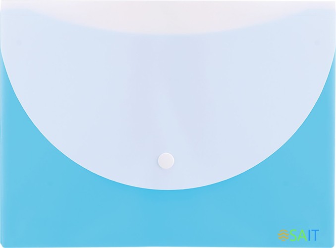 Конверт на кнопке Deli E38978 A5 гориз. расшир. полипропилен 0.18мм ассорти