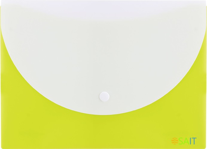 Конверт на кнопке Deli E38978 A5 гориз. расшир. полипропилен 0.18мм ассорти