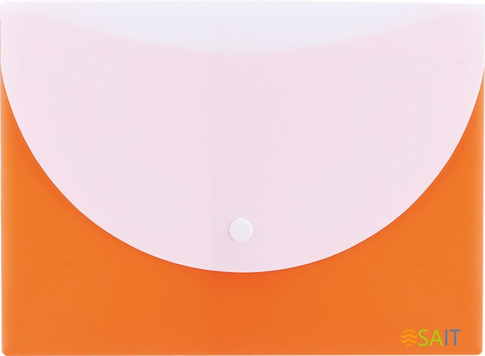 Конверт на кнопке Deli E38978 A5 гориз. расшир. полипропилен 0.18мм ассорти