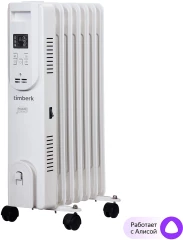 Радиатор масляный Timberk Home Intellect T-OR1507-F10E-WF 1500Вт белый