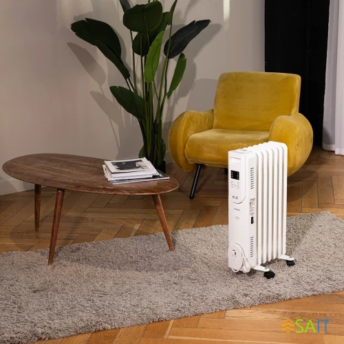 Радиатор масляный Timberk Home Intellect T-OR1507-F10E-WF 1500Вт белый